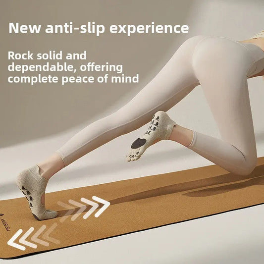 Non-Slip Pilates Five-Toe Socks for Women meme