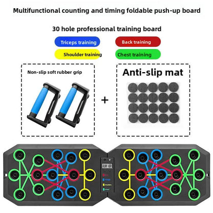Multifunctional Foldable Push-Up Board with Timer and Counter meme