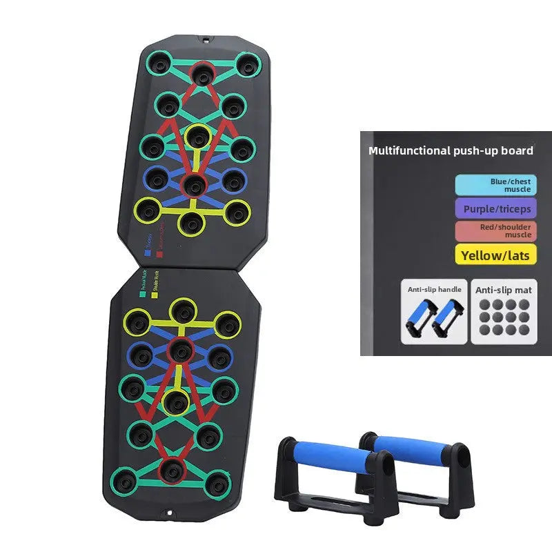 Multifunctional Portable Push-Up Training Board with Accessories meme