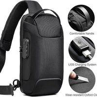 Cross Body Bag Men Anti Theft Waterproof Backpack - Bexforda