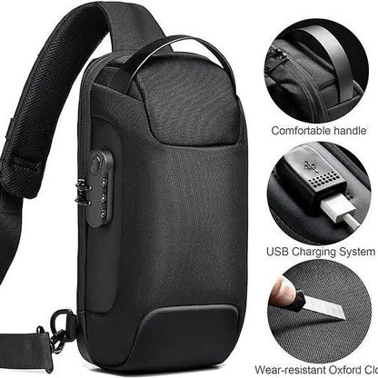 Cross Body Bag Men Anti Theft Waterproof Backpack - Bexforda